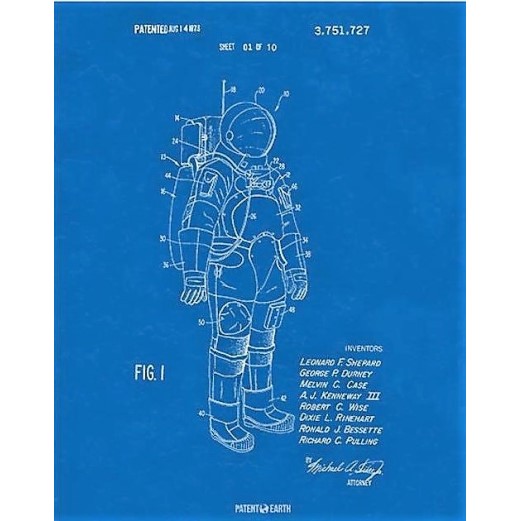 Blueprint Astronaut Space Suit 